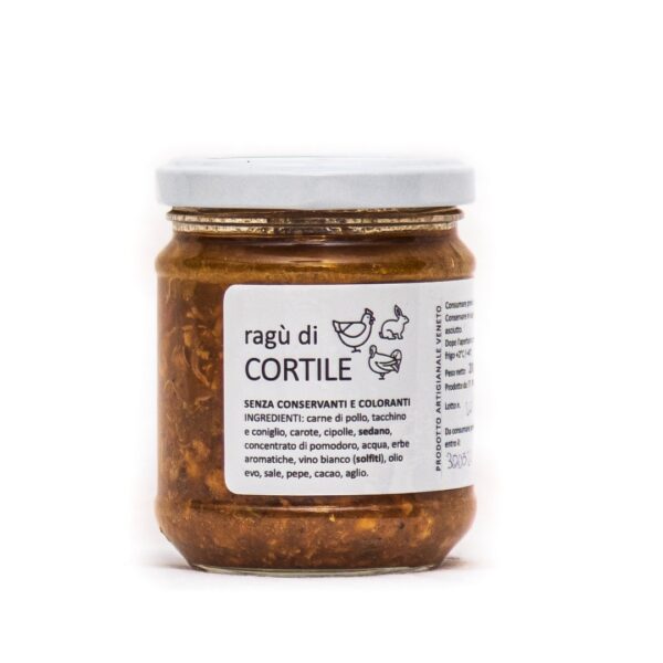 Golosie - Ragù di Cortile (pollo, tacchino, coniglio) bianco 200gr