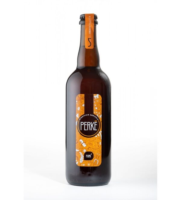 Perkè - Birra artigianale ambrata "Fumì" 750ml