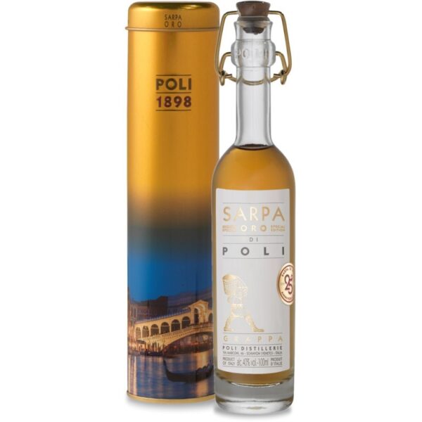 Jacopo Poli - Grappa invecchiata "Sarpa Oro Baby" 100ml Astucciata