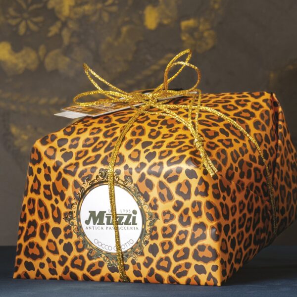 Antica Pasticceria Muzzi - Panettone con gocce di cioccolato fondente 70% 1000g Incarto a mano