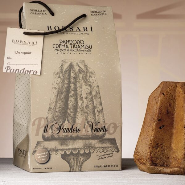 Borsari 1902 - Pandoro con crema al Tiramisù 850gr Shopper