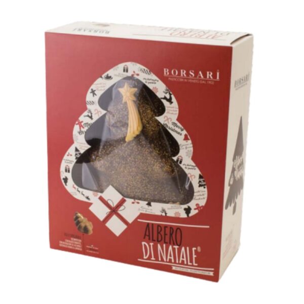 Borsari 1902 - Albero di Natale ricoperto al cioccolato 800g Scatola