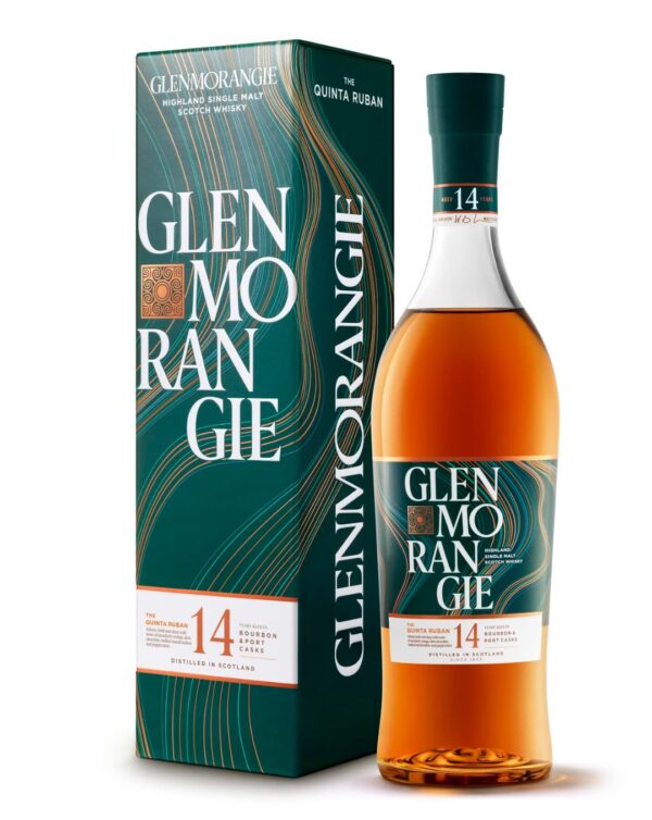 Glenmorangie - Single Malt Scotch Whisky Highland 14YO Bourbon and Port Cask Finished "The Quinta Ruban" 700ml Astucciato