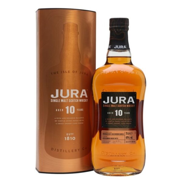 The Isle of Jura Distillery - Single Malt Scotch Whisky 10YO Sherry Cask Finished 700ml Astucciato